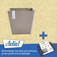 Pot rotterdam taupe l50b50h46cm