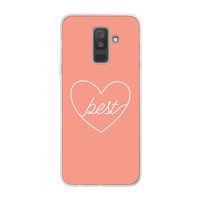 Best heart: Samsung Galaxy A6 Plus (2018) Transparant Hoesje