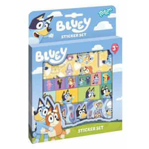 Totum bluey stickerset met speelachtergrond