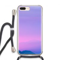 Sunset pastel: iPhone 7 PLUS Transparant Hoesje met koord