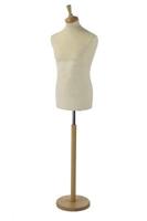 Herenbuste naturel met houten poot