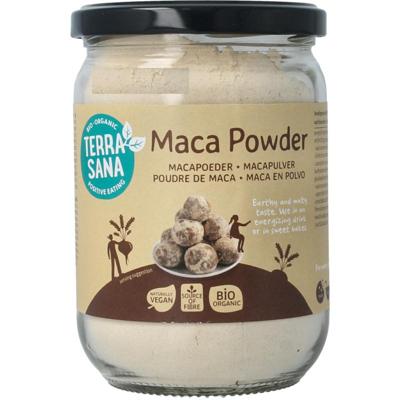 Terrasana Raw maca high energy poeder in glas bio