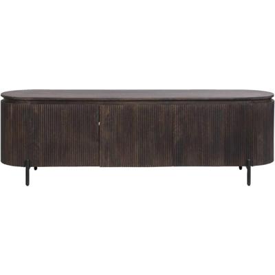 Leen Bakker - TV-meubel Vito - Donker - 56x180x43 Cm - Mangohout - Bruin