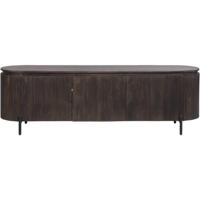 Leen Bakker - TV-meubel Vito - Donker - 56x180x43 Cm - Mangohout - Bruin