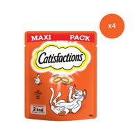 Catisfactions kattensnacks met kip - kattensnoepjes - 180g x 4 - thumbnail