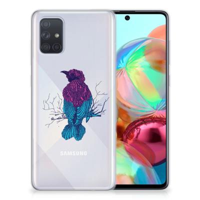 Samsung Galaxy A71 Telefoonhoesje met Naam Merel Samsung Galaxy A71 Telefoonhoesje met Naam Merel