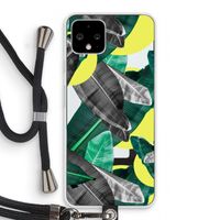 Fantasie jungle: Pixel 4 Transparant Hoesje met koord