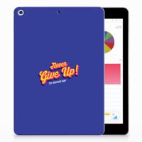 Apple iPad 9.7 2018 | 2017 Back cover met naam Never Give Up