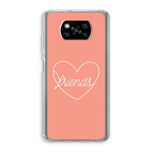 Friends heart: Xiaomi Poco X3 Pro Transparant Hoesje