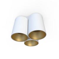 Lyora 3-lichts plafondlampEye Tone wit met goud - 7666