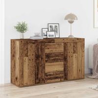 Dressoir met lade Oudhout 120 x 36 x 69 cm Bewerkt hout