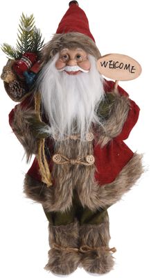 Kerstman staand 57cm bruin - Nampook