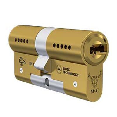 M&C Condor cilinderslot messing SKG3 - anti-kerntrek en boorbeveiliging