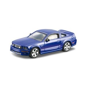 Schaalmodel Ford Mustang GT blauw 10 cm   -