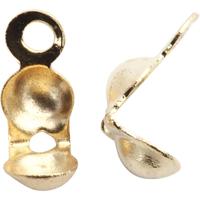 Creativ Company Kalot, l: 8 mm, d 3 mm, verguld, 100 stuk/ 1 doos