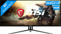 MSI MAG401QR computer monitor 101,6 cm (40") 3440 x 1440 Pixels UltraWide Quad HD Zwart - thumbnail