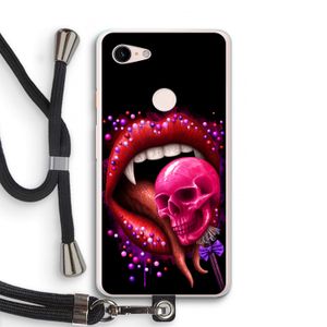 Dodelijk zoet: Pixel 3 XL Transparant Hoesje met koord
