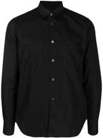 Black Comme Des Garçons chemise en coton à détails de coutures - Noir - thumbnail