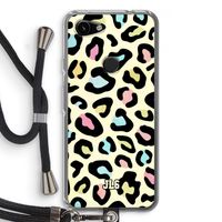 Leopard pattern: Pixel 3a Transparant Hoesje met koord