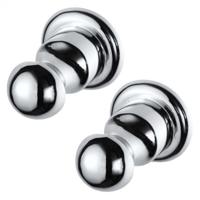 Handdoekhaak Haceka Allure | Wandmontage | Enkel haaks | RVS | Rond | Chroom