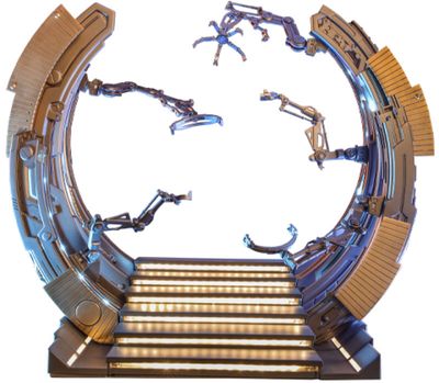 Marvel's The Avengers Accessories Collection Series Iron Man Suit-Up Gantry