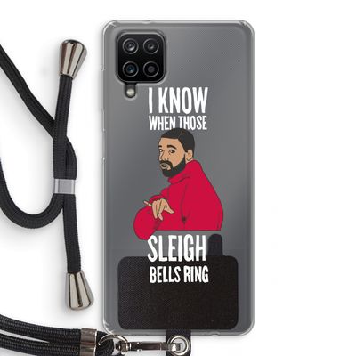 Sleigh Bells Ring: Samsung Galaxy A12 Transparant Hoesje met koord