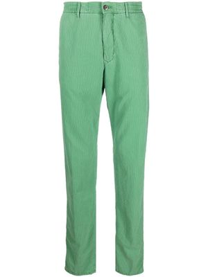 Incotex pantalon à fines rayures - Vert