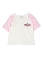 Chiara Ferragni Kids t-shirt bicolore à logo imprimé - Blanc - thumbnail