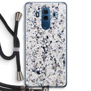 Gespikkelde marmer: Huawei Mate 10 Pro Transparant Hoesje met koord