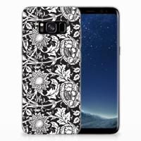 Samsung Galaxy S8 | TPU Case | Black Flowers