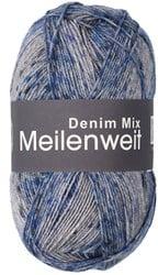 Lana Grossa Meilenweit 100 Denim Mix Blue 4609