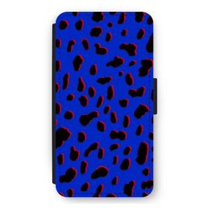 Blue Leopard: iPhone 12 mini Flip Hoesje