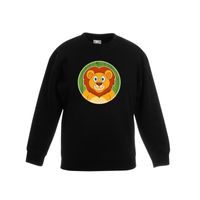 Sweater leeuw zwart kinderen - thumbnail