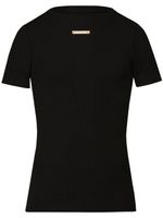 Maison Margiela t-shirt Fancy en maille nervurée - Noir