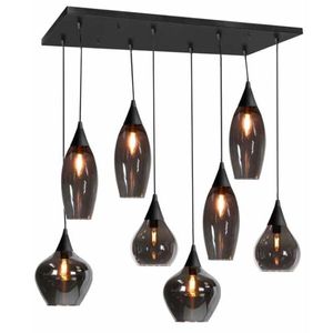 Hanglamp Cambio zwart 8 lichts