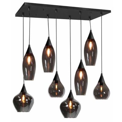 Hanglamp Cambio zwart 8 lichts