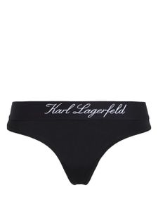 Karl Lagerfeld Hotel Karl low-rise thong - Noir