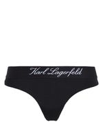 Karl Lagerfeld Hotel Karl low-rise thong - Noir - thumbnail