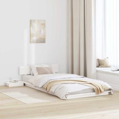 Bedframe Wit 90 x 200 cm Hout