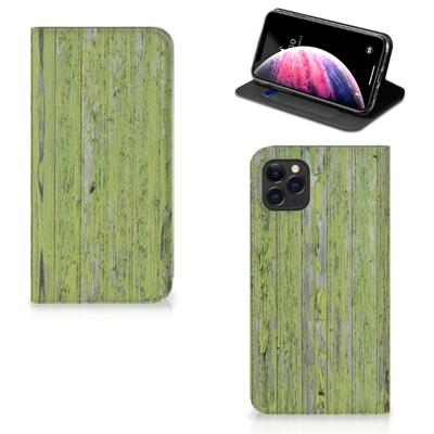 Apple iPhone 11 Pro Max Book | Wallet Case | Green Wood