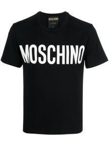 Moschino t-shirt en coton à logo imprimé - Noir