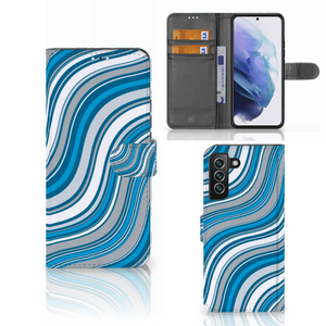 Samsung Galaxy S22 Plus Telefoon Hoesje Waves Blue