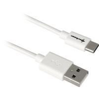 Sharkoon usb-a 2.0 - usb-c kabel (wit, 2 meter)
