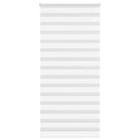 VidaXL Zebra rolgordijn 100x230 cm stofbreedte 95,9 cm polyester wit