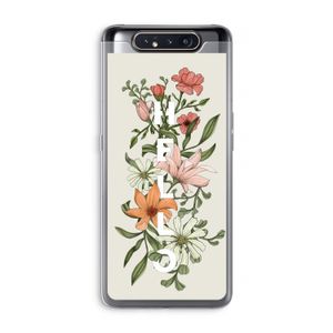 Hello bloemen: Samsung Galaxy A80 Transparant Hoesje