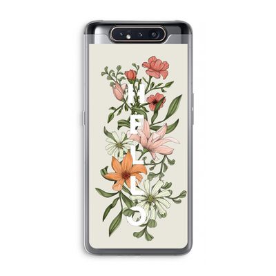 Hello bloemen: Samsung Galaxy A80 Transparant Hoesje