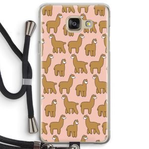 Alpacas: Samsung Galaxy A5 (2016) Transparant Hoesje met koord