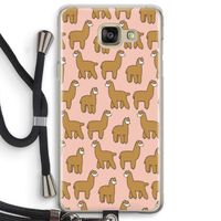 Alpacas: Samsung Galaxy A5 (2016) Transparant Hoesje met koord
