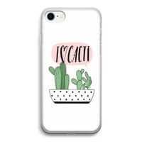 I love cacti: iPhone SE 2020 Transparant Hoesje