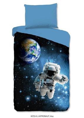 Good Morning Good Morning kids Dekbedovertrek nr.30703 Astronaut blauw 140x200/220
